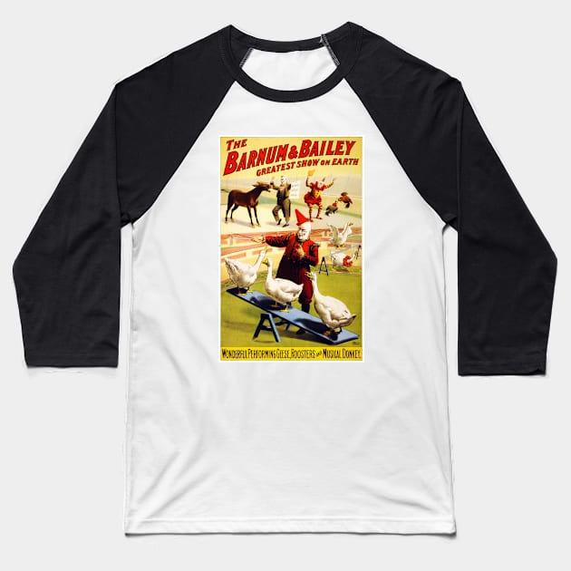 Vintage Advertising Poster USA The Barnum & Bailey Baseball T-Shirt by vintagetreasure